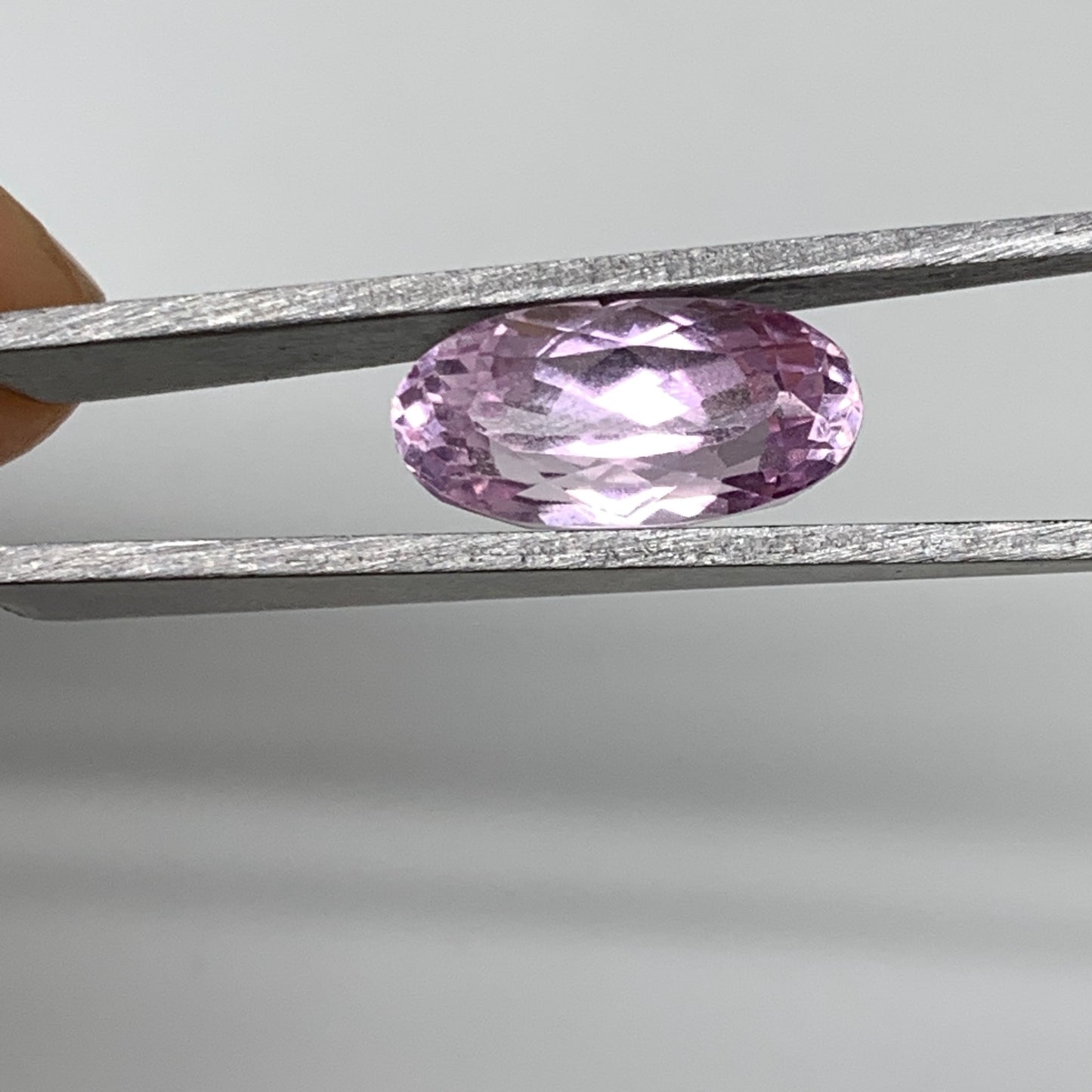 6.39cts, 14mmx7mmx7mm,Heated Kunzite Crystal Facetted Stone @Afghanistan,CTS235