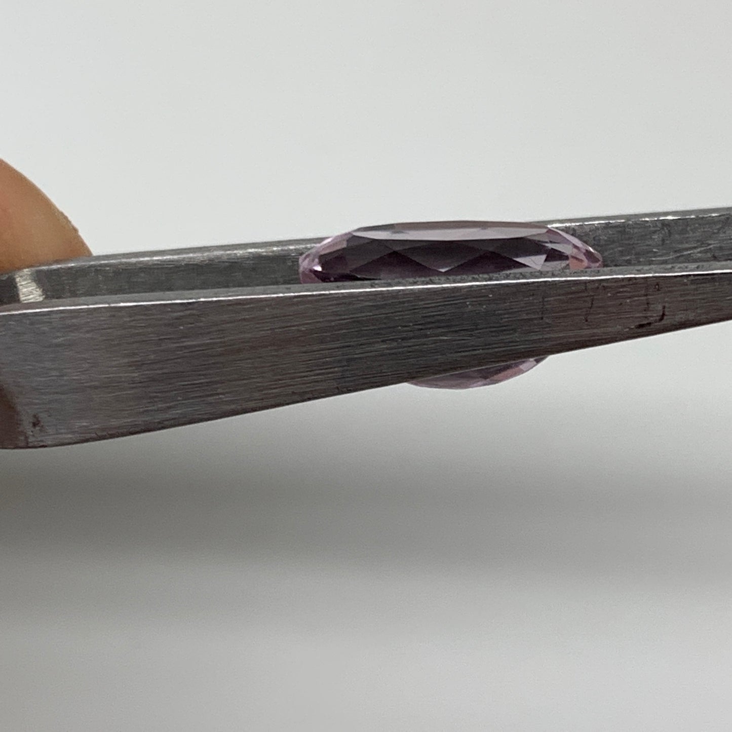 6.39cts, 14mmx7mmx7mm,Heated Kunzite Crystal Facetted Stone @Afghanistan,CTS235