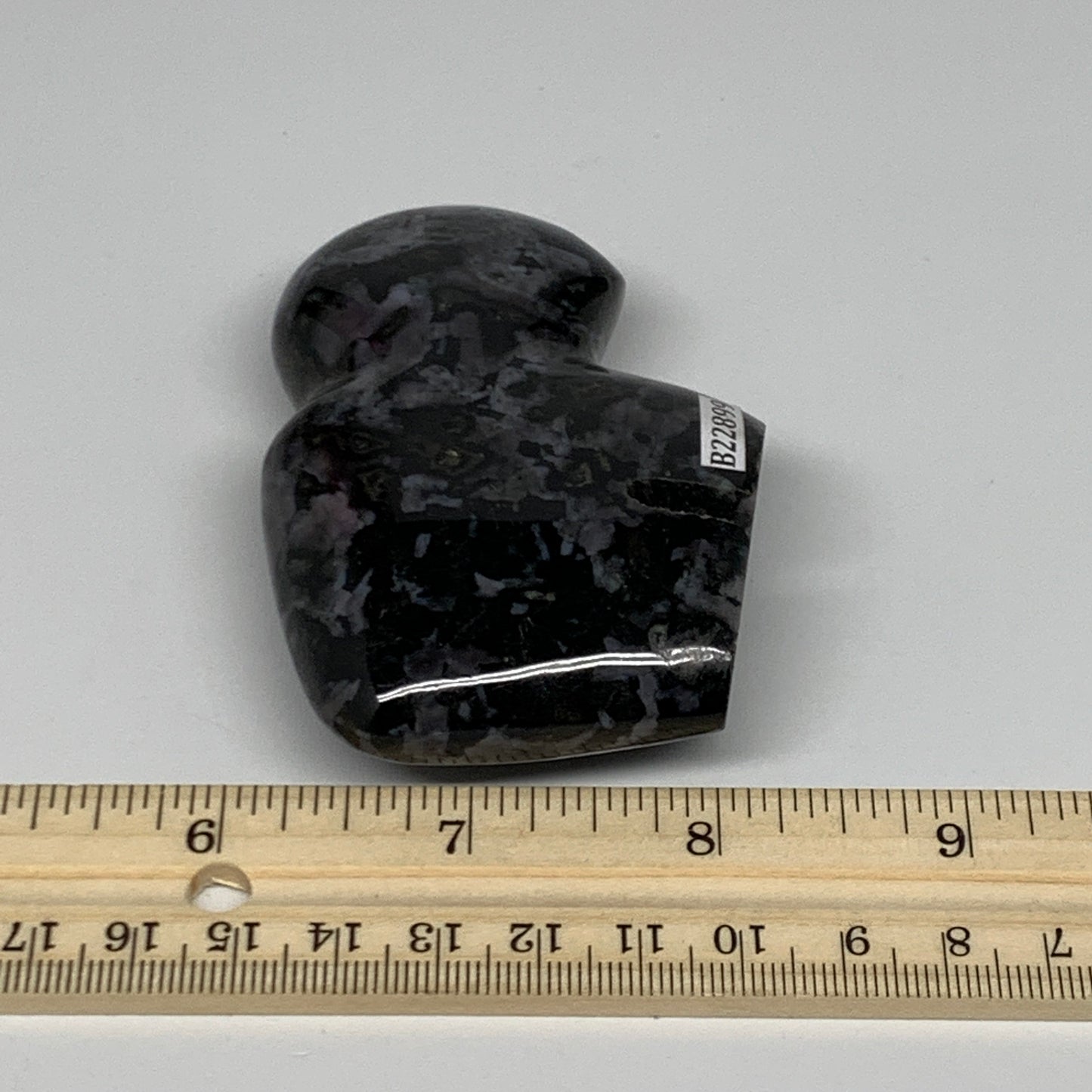 172.4g, 3.2"x2.1"x0.9" Natural Indigo Gabro Merlinite Buffalo @Madagascar,B22899