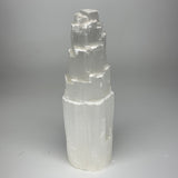6.72 lb,12"x3.6" White Selenite (Satin Spar) Rough Lamp W/Chord @Morocco,B12375