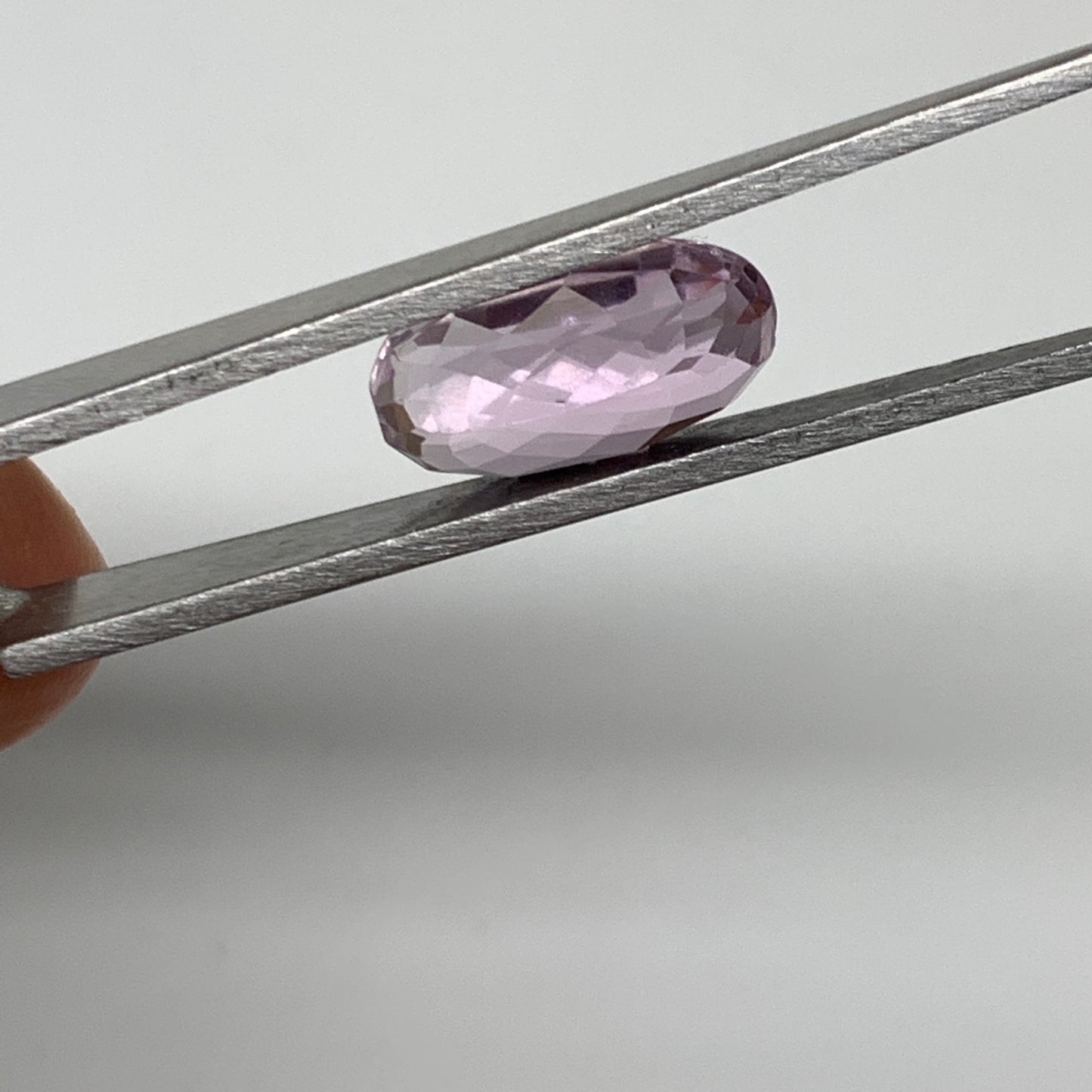 6.39cts, 14mmx7mmx7mm,Heated Kunzite Crystal Facetted Stone @Afghanistan,CTS235