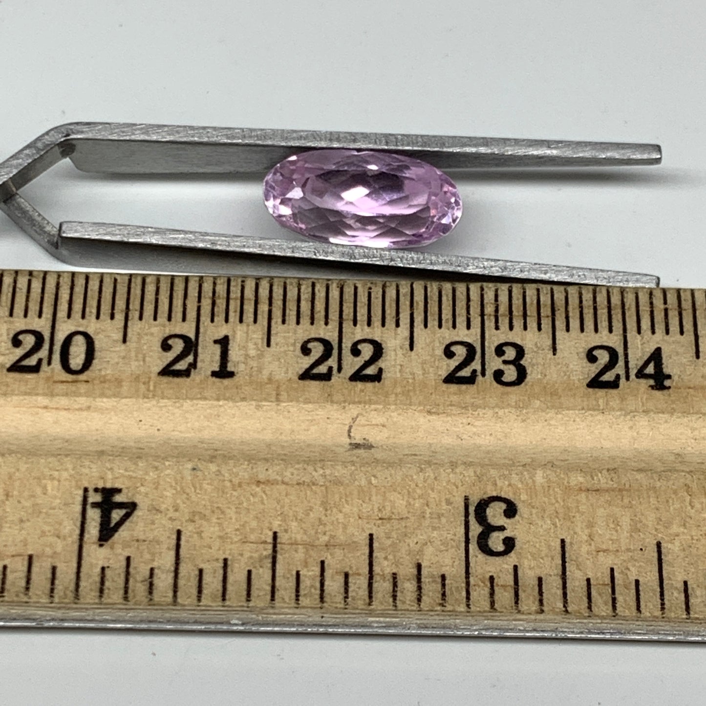 6.39cts, 14mmx7mmx7mm,Heated Kunzite Crystal Facetted Stone @Afghanistan,CTS235