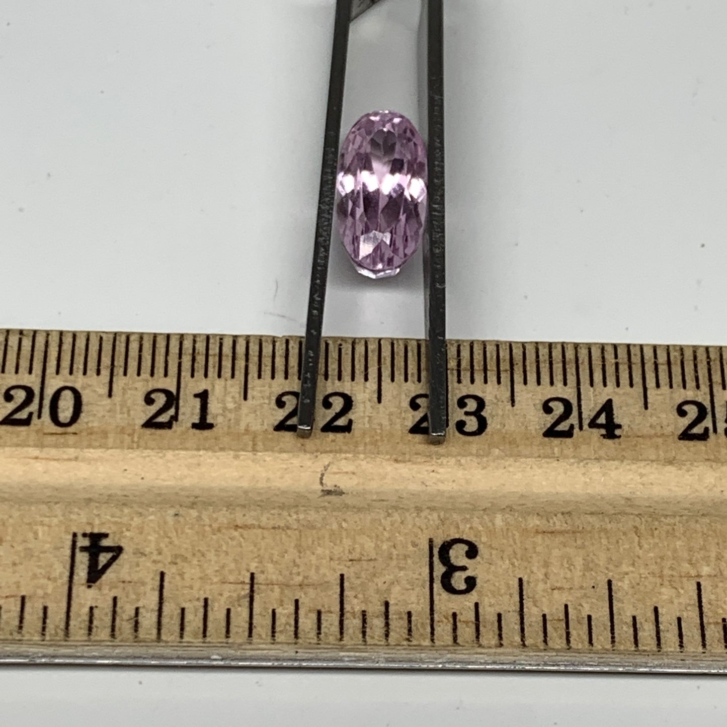 6.39cts, 14mmx7mmx7mm,Heated Kunzite Crystal Facetted Stone @Afghanistan,CTS235