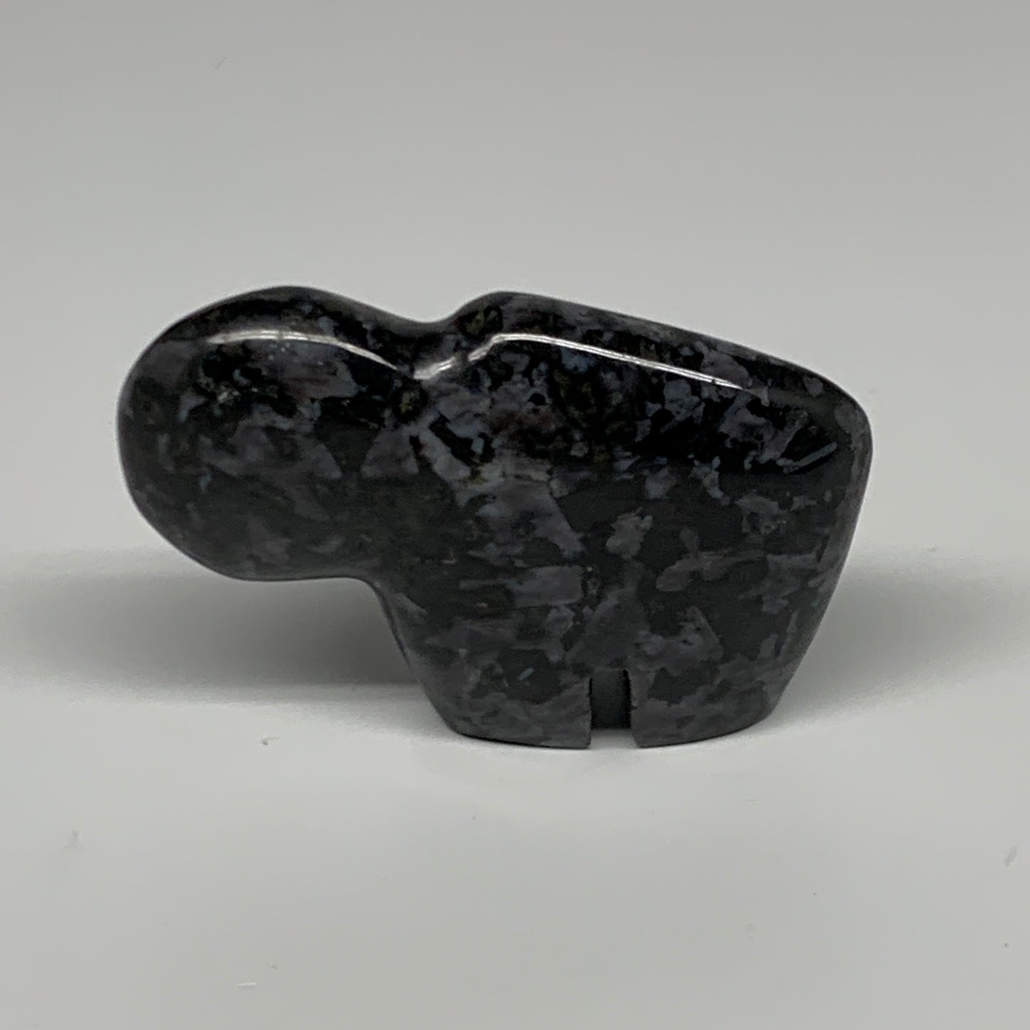 156.9g, 3.2"x2.1"x0.9" Natural Indigo Gabro Merlinite Buffalo @Madagascar,B22901