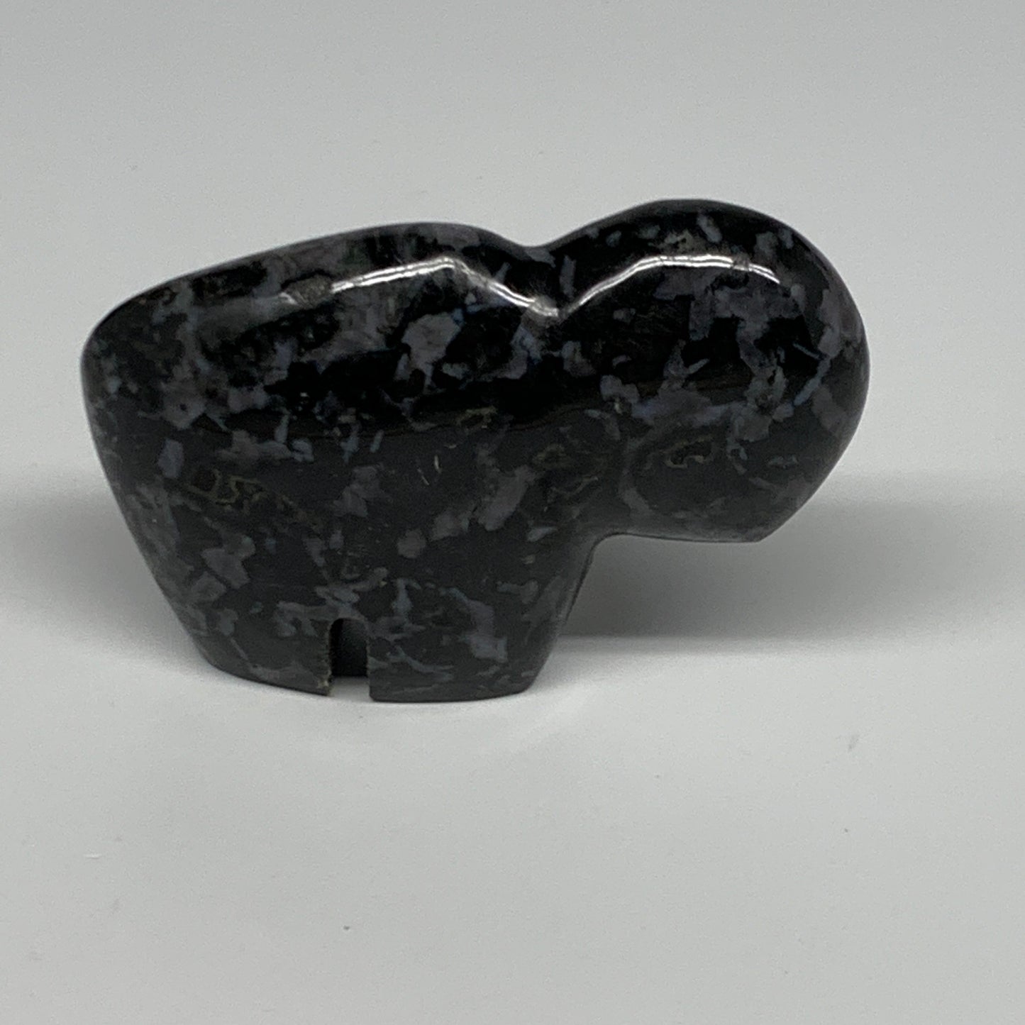 165g, 3.2"x2.1"x1" Natural Indigo Gabro Merlinite Buffalo @Madagascar,B22902