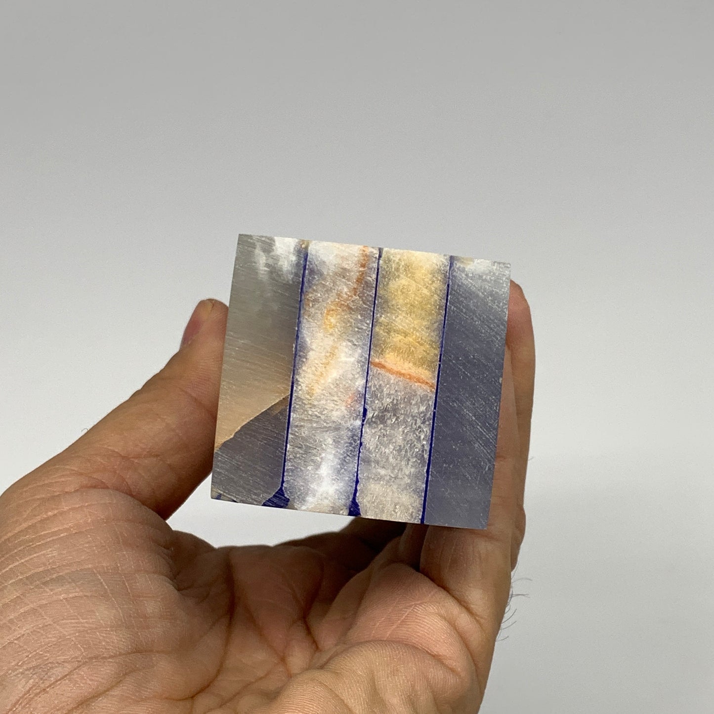 487.3g, 5.9"x1.6"x1.7" Dyed/Heated Calcite Point Tower Obelisk Crystal, B24991