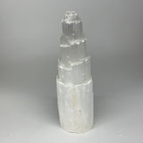 6.7 lb,12"x3.5" White Selenite (Satin Spar) Rough Lamp W/Chord @Morocco,B12378