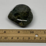 74.6g,1.9"x2.2"x0.8" Natural Labradorite Heart Small Polished Crystal, B22103