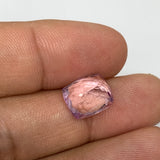 5.87cts, 10mmx9mmx6mm,Heated Kunzite Crystal Facetted Stone @Afghanistan,CTS239