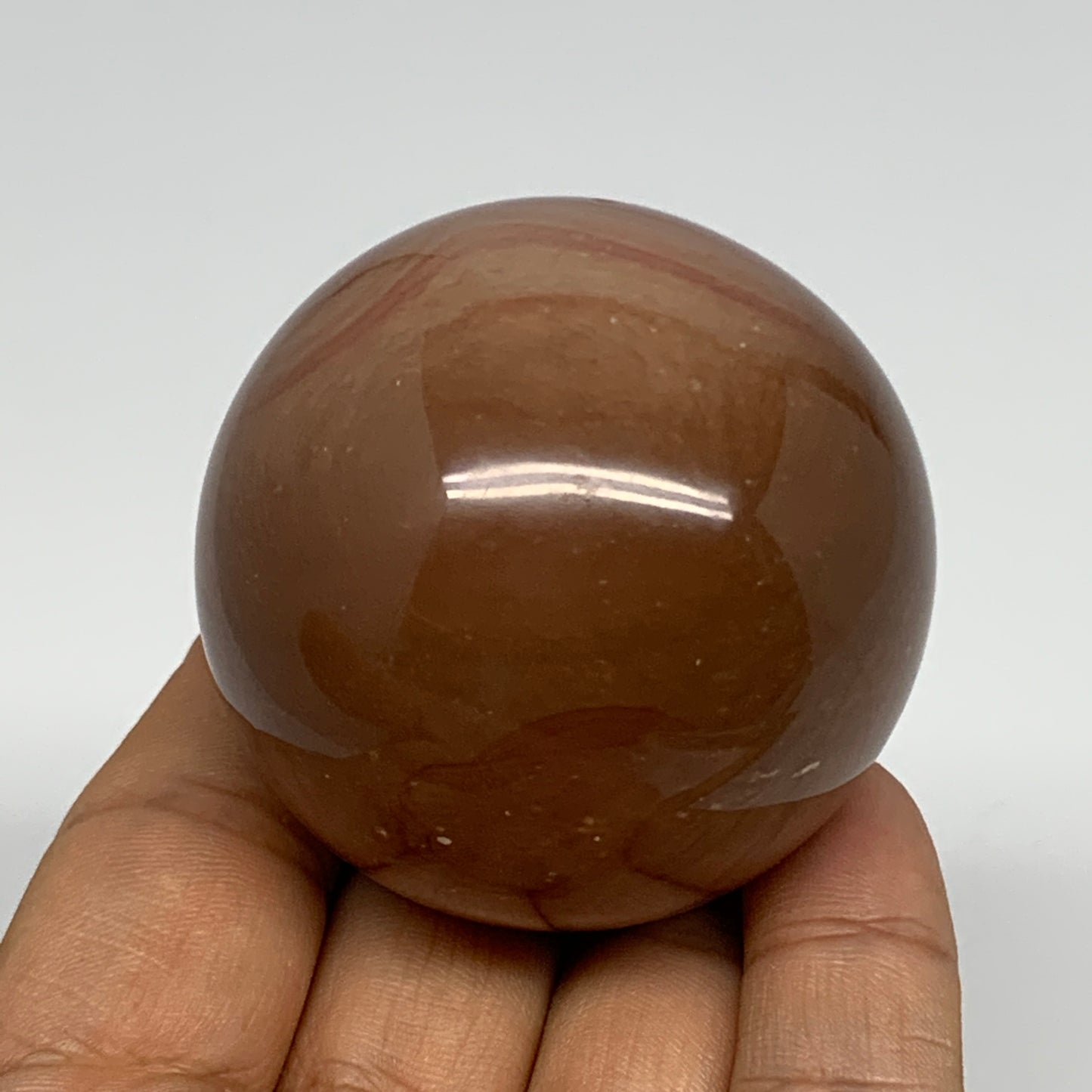 174.8g, 2" (51mm), Small Polychrome Jasper Sphere Ball Crystal Reiki @Madagascar