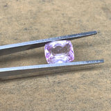 5.87cts, 10mmx9mmx6mm,Heated Kunzite Crystal Facetted Stone @Afghanistan,CTS239