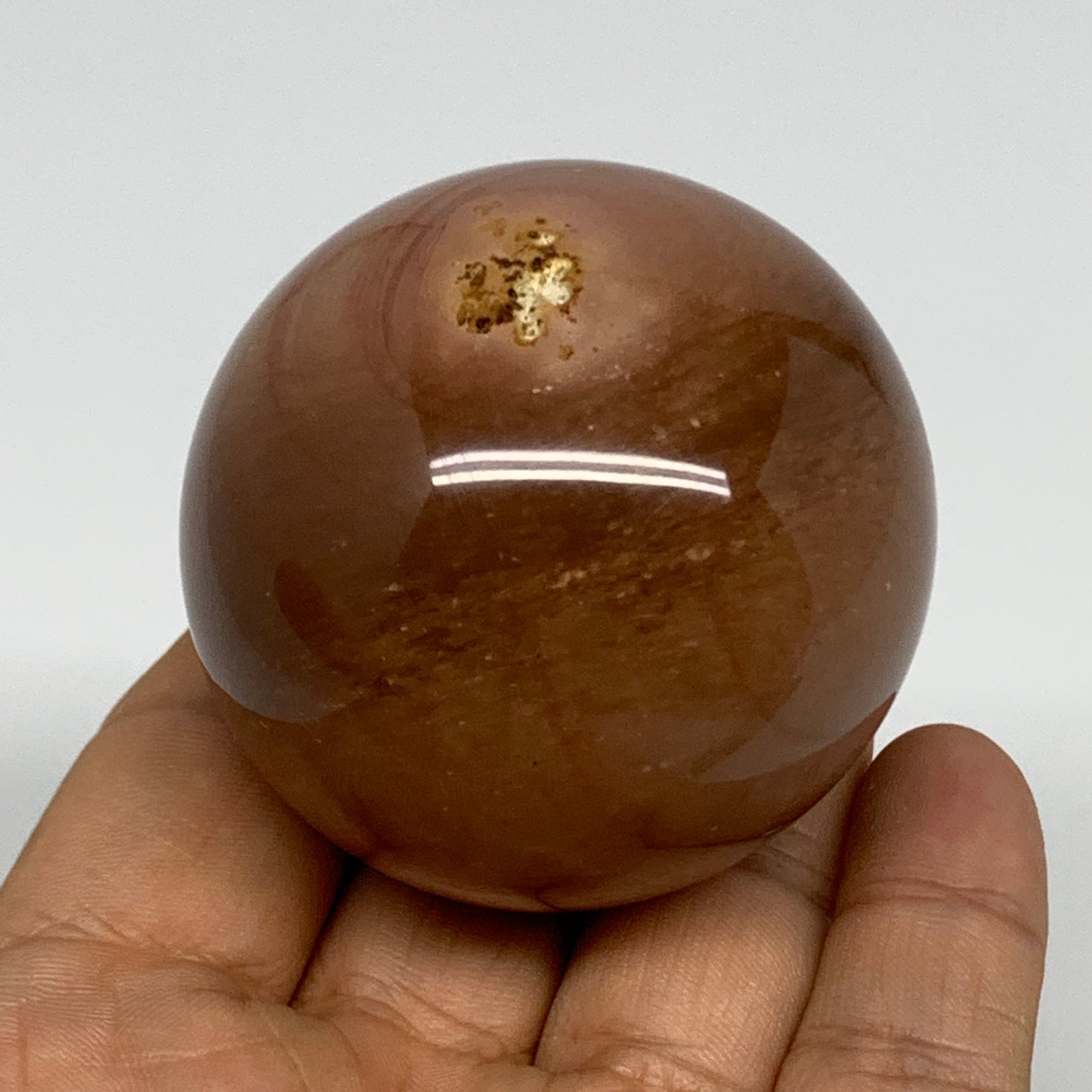 174.8g, 2" (51mm), Small Polychrome Jasper Sphere Ball Crystal Reiki @Madagascar