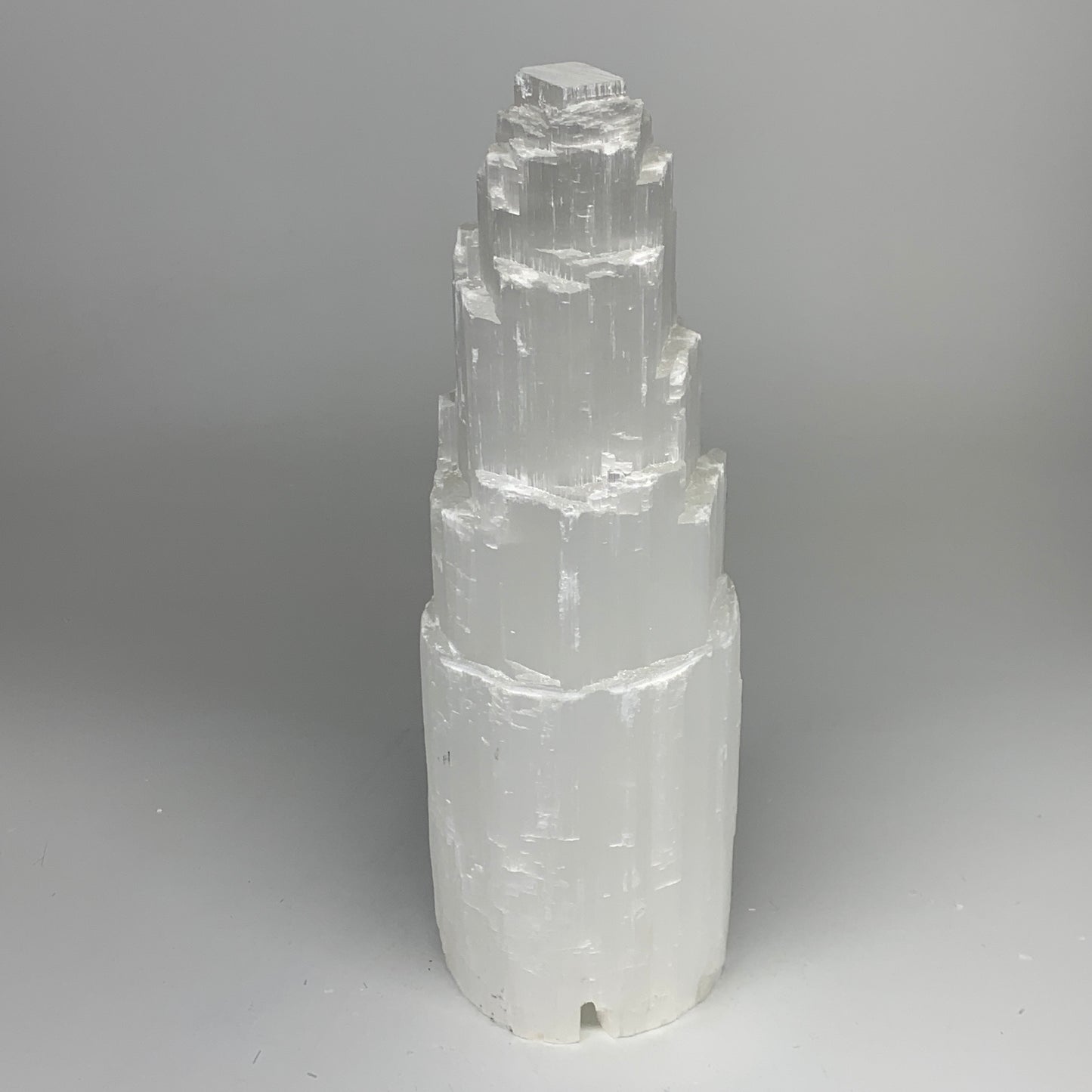 7.48 lb,11.5"x3.9" White Selenite (Satin Spar) Rough Lamp W/Chord @Morocco,B1238