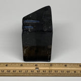 500g, 2.8" x 2.9" x 2" Black Fossils Orthoceras Ammonite Business Card Holder,B8