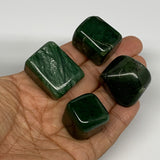 130.2g, 0.9"-1.3", 4pcs, Natural Nephrite Jade Tumbled Stone @Afghanistan,B26878