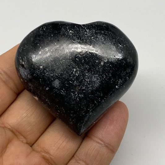 90.5g, 1.9"x2.1"x0.9", Natural Labradorite Heart Polished Crystal Home Decor, B2