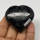 90.5g, 1.9"x2.1"x0.9", Natural Labradorite Heart Polished Crystal Home Decor, B2