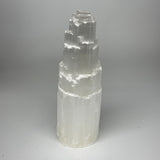 7.78 lb,12"x4" White Selenite (Satin Spar) Rough Lamp W/Chord @Morocco,B12382