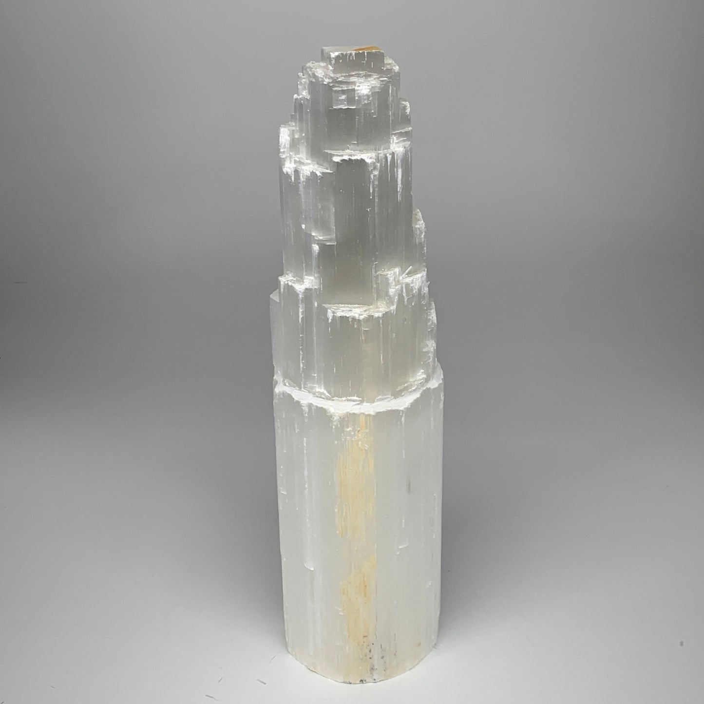 5.83 lb,12"x3.3" White Selenite (Satin Spar) Rough Lamp W/Chord @Morocco,B12383
