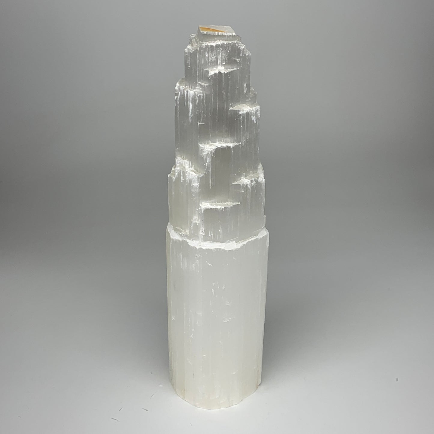 5.83 lb,12"x3.3" White Selenite (Satin Spar) Rough Lamp W/Chord @Morocco,B12383