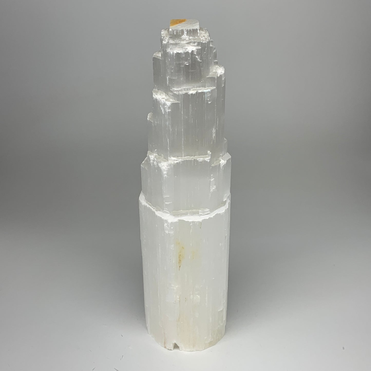 5.83 lb,12"x3.3" White Selenite (Satin Spar) Rough Lamp W/Chord @Morocco,B12383