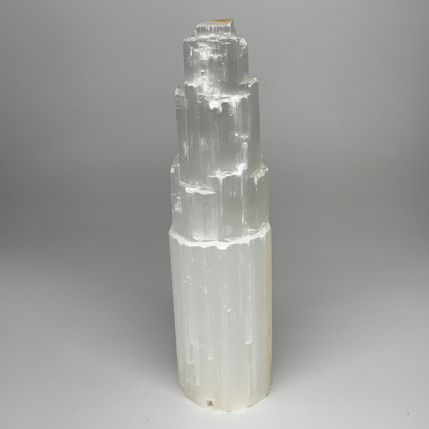 5.83 lb,12"x3.3" White Selenite (Satin Spar) Rough Lamp W/Chord @Morocco,B12383