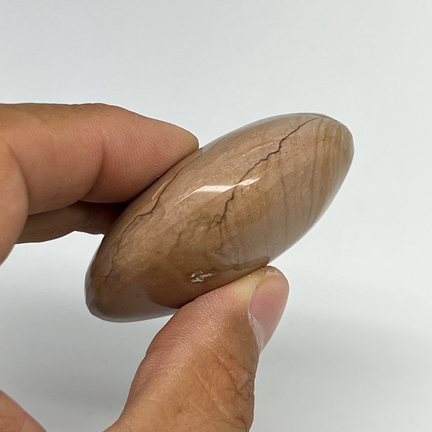 72.4g, 2.1"x1.7"x0.9" Picture Jasper Palm-Stone Gemstone Home Decor, B20280