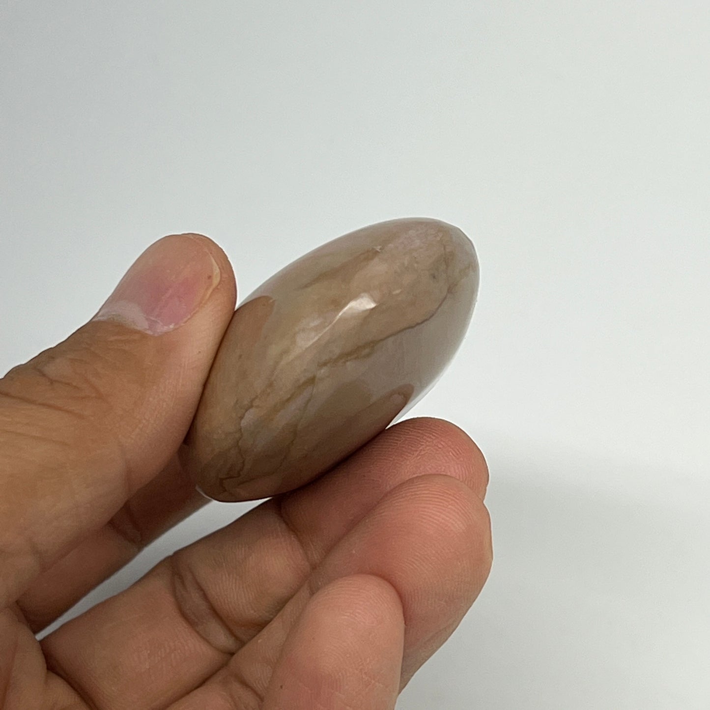 72.4g, 2.1"x1.7"x0.9" Picture Jasper Palm-Stone Gemstone Home Decor, B20280