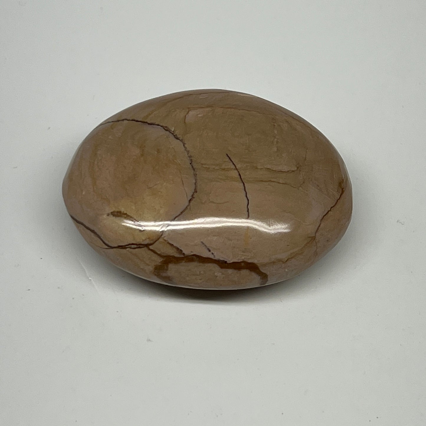 72.4g, 2.1"x1.7"x0.9" Picture Jasper Palm-Stone Gemstone Home Decor, B20280