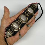 55.5g, 20-24" Choker Necklace Afghan Turkmen Tribal 5 Cab Calcite Fashion,B14001