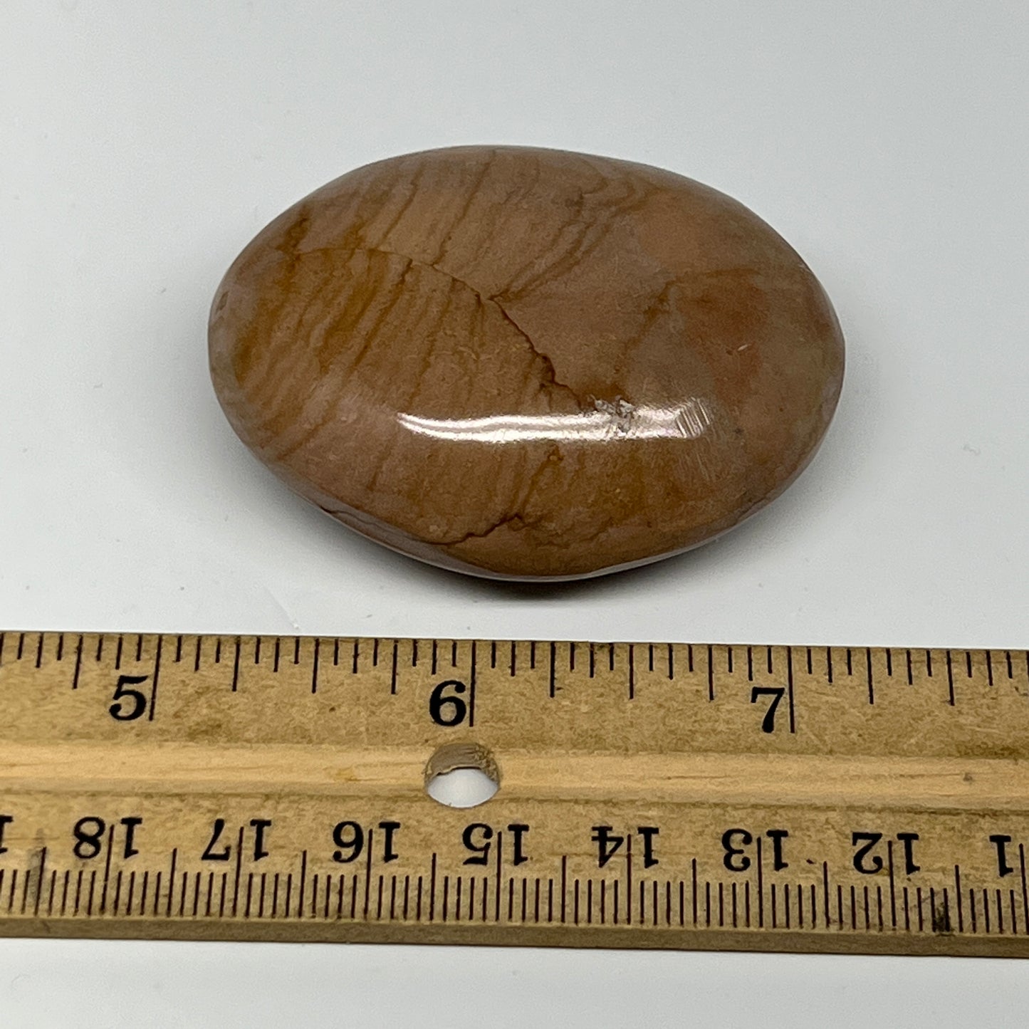 72.4g, 2.1"x1.7"x0.9" Picture Jasper Palm-Stone Gemstone Home Decor, B20280