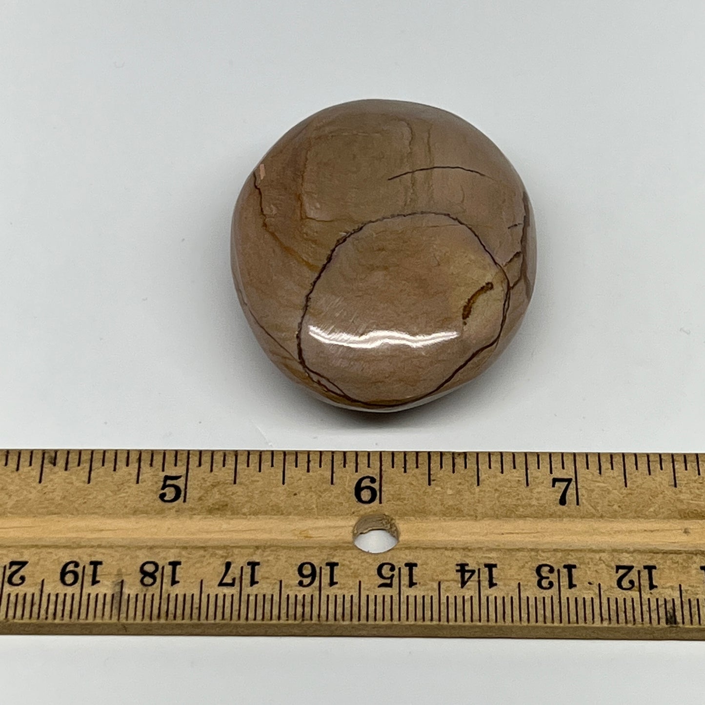 72.4g, 2.1"x1.7"x0.9" Picture Jasper Palm-Stone Gemstone Home Decor, B20280