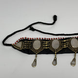 55.5g, 20-24" Choker Necklace Afghan Turkmen Tribal 5 Cab Calcite Fashion,B14001