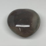 235.5g, 2.7"x2.8"x1.6" Polychrome Jasper Heart Polished Healing Crystal, B2618