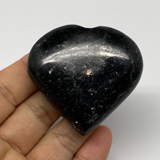 87.7g, 2.1"x2.2"x0.8", Natural Labradorite Heart Small Polished Crystal, B22109
