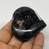 87.7g, 2.1"x2.2"x0.8", Natural Labradorite Heart Small Polished Crystal, B22109