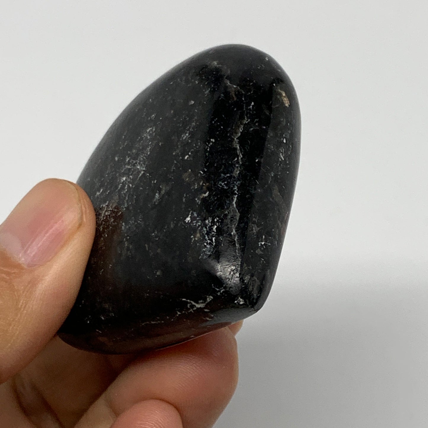 87.7g, 2.1"x2.2"x0.8", Natural Labradorite Heart Small Polished Crystal, B22109