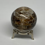 118.9g, 1.8" (45mm), Chocolate/Gray Onyx Sphere Ball Gemstone @Morocco, B18845