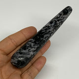 104.1g,5"x0.9" Indigo Gabro Merlinite Stick, Wand,Home Decor,Collectible,B18084