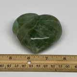 275.6g, 2.5" x 2.9" x 1.4" Fluorite Heart Healing Crystal @Madagascar, B17312