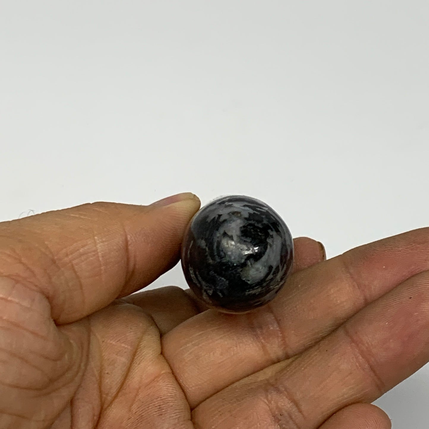 82.8g,4"x0.9" Indigo Gabro Merlinite Stick, Wand,Home Decor,Collectible,B18086