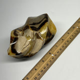785g,4.8"x2.9"x2.5" Natural Septarian Flame Crystal Gemstones @Madagascar,B19498