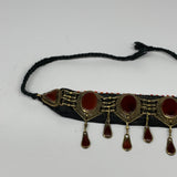 1pc, 20-24" Choker Necklace Afghan Turkmen Tribal 5 Cab Carnelian Fashion,B14010