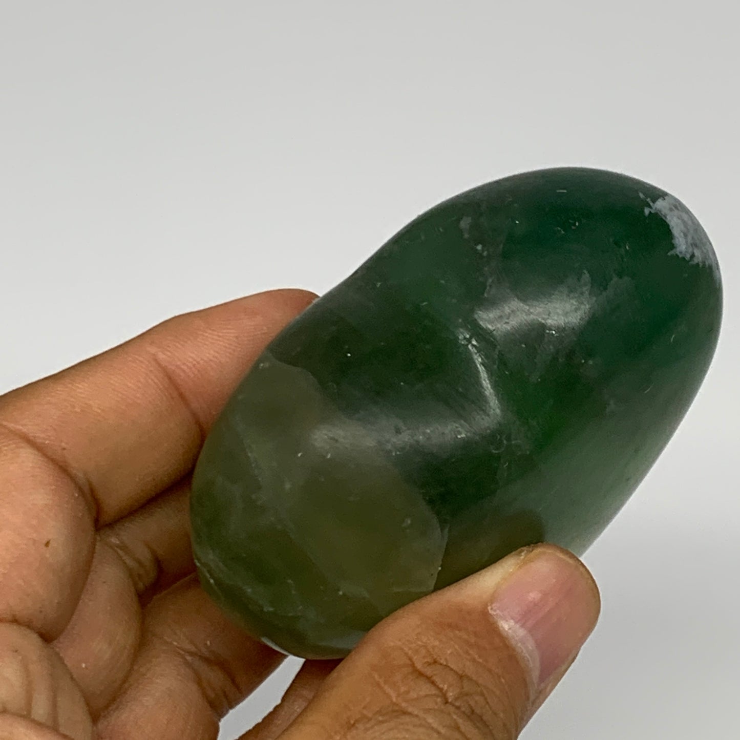 238.7g, 2.3" x 2.9" x 1.4" Fluorite Heart Healing Crystal @Madagascar, B17317