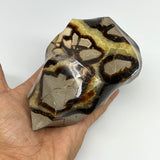 890g,5.2"x3.4"x2.7" Natural Septarian Flame Crystal Gemstones @Madagascar,B19501