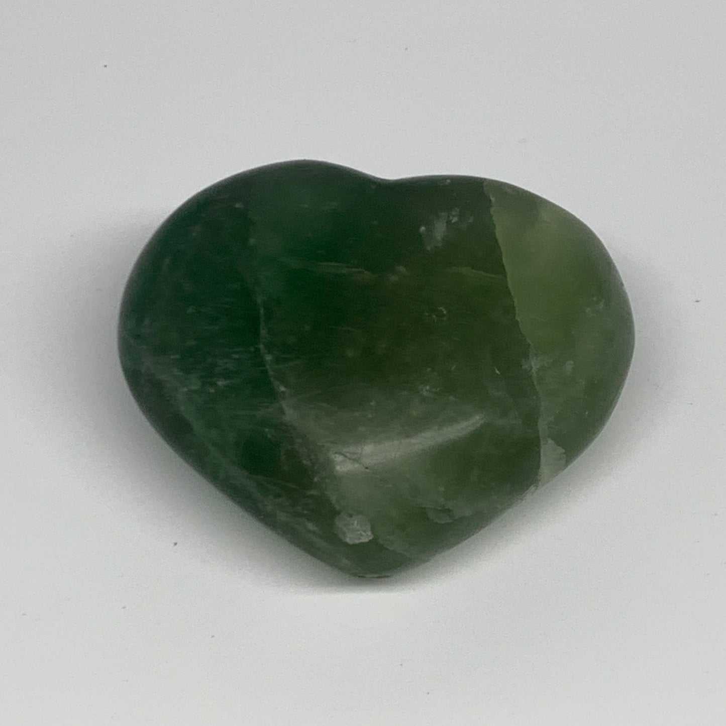 238.7g, 2.3" x 2.9" x 1.4" Fluorite Heart Healing Crystal @Madagascar, B17317