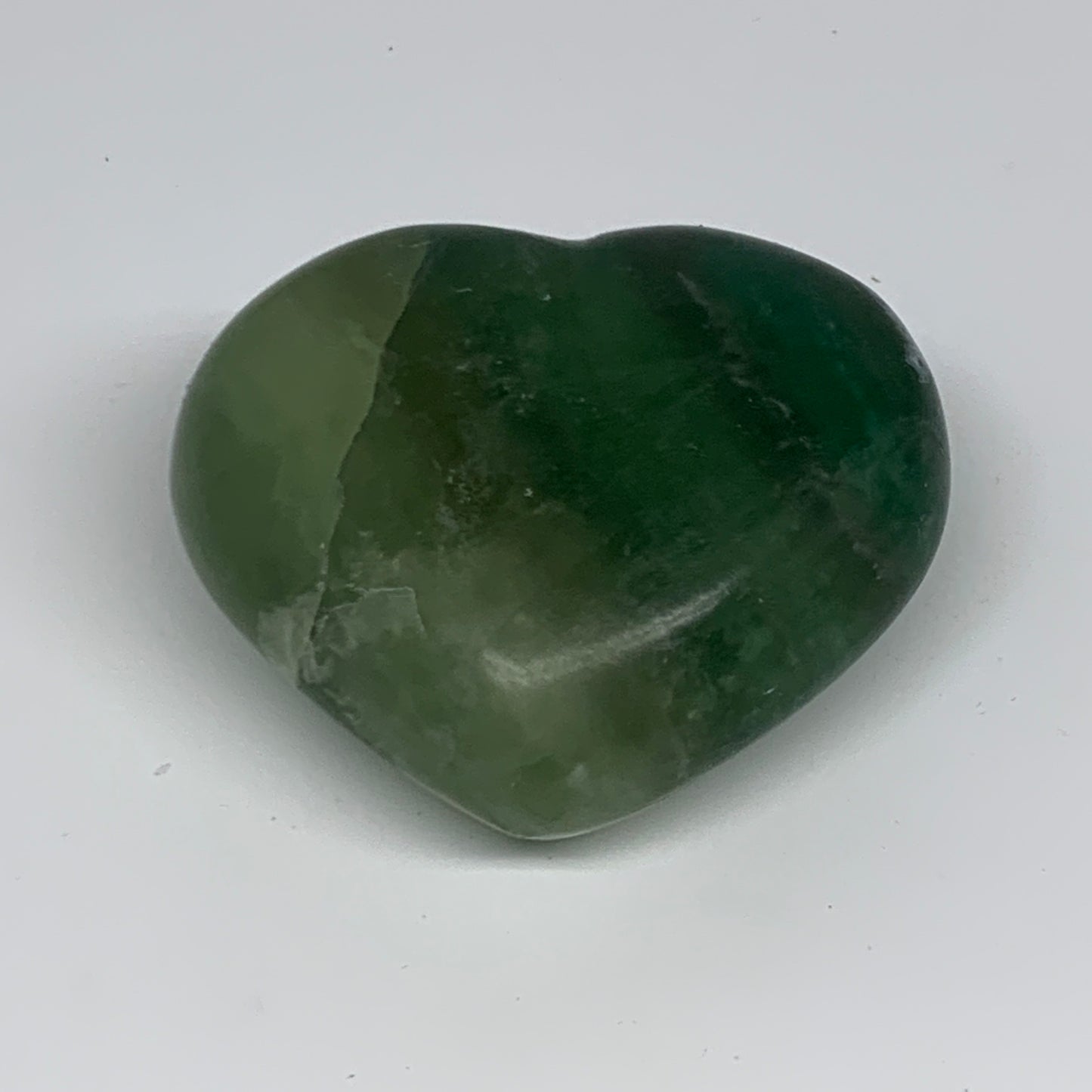 238.7g, 2.3" x 2.9" x 1.4" Fluorite Heart Healing Crystal @Madagascar, B17317