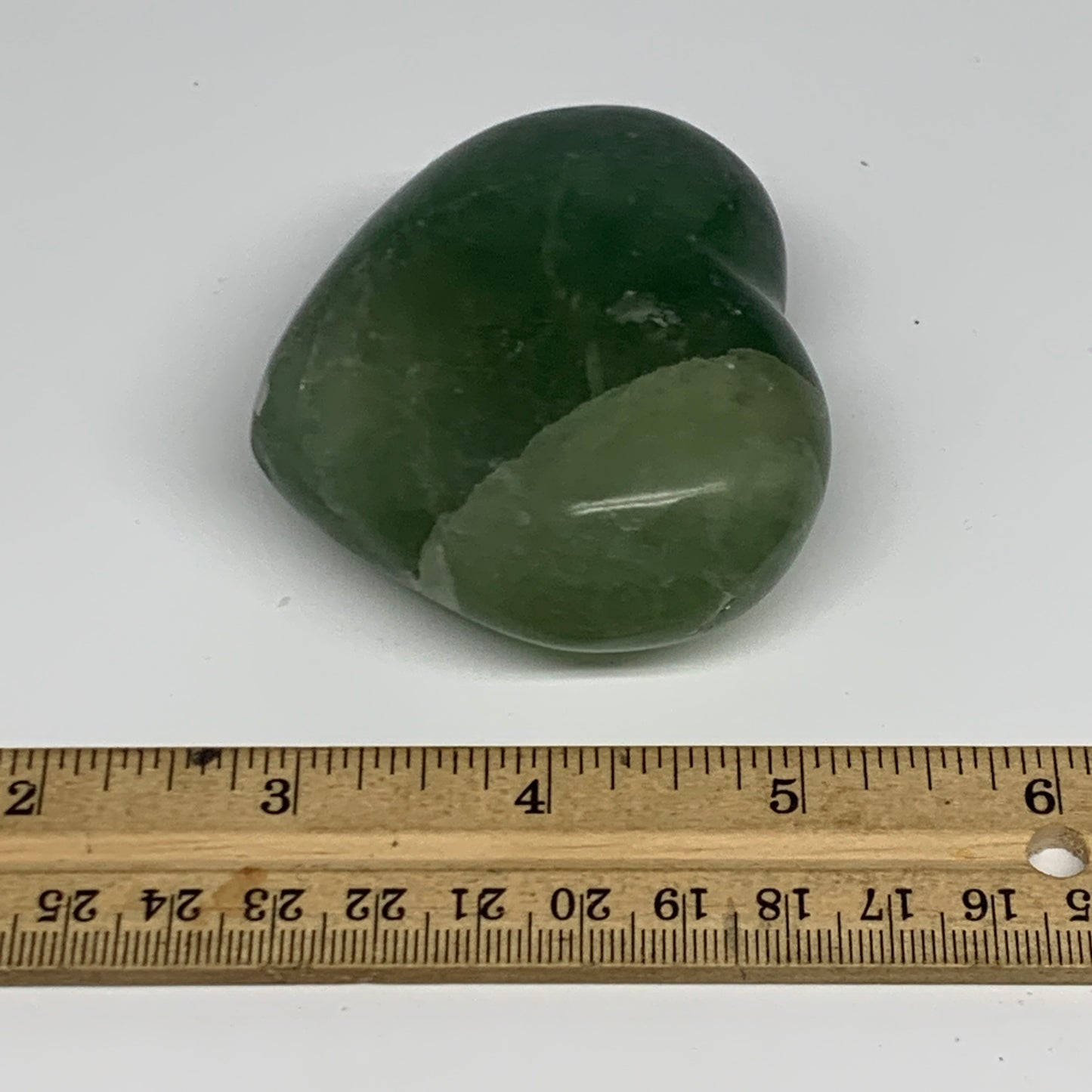 238.7g, 2.3" x 2.9" x 1.4" Fluorite Heart Healing Crystal @Madagascar, B17317