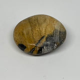 84.5g, 2.2"x2"x0.9", Yellow Ocean Jasper Palm-Stone @Madagascar, B18089