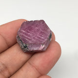 13g, 25mm x 21mm, Natural Ruby Crystal Slice Corundum Mineral Specimen, RC04